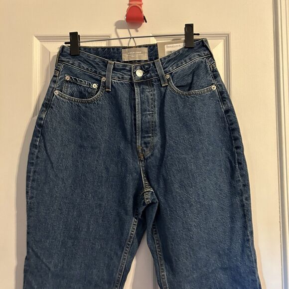 Everlane Jeans The Curvy 90s Cheeky Straight Denim 29 Blue High Rise Mom Retro - Picture 3 of 14